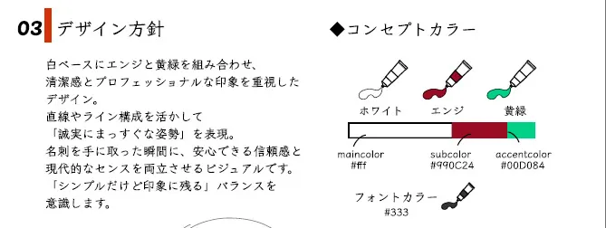 デザイン案の一部画像